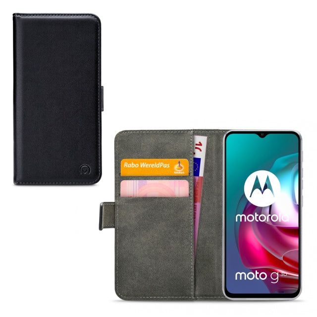 Mobilize Classic Gelly Wallet Book Case Motorola Moto G10/G20/G30 Black