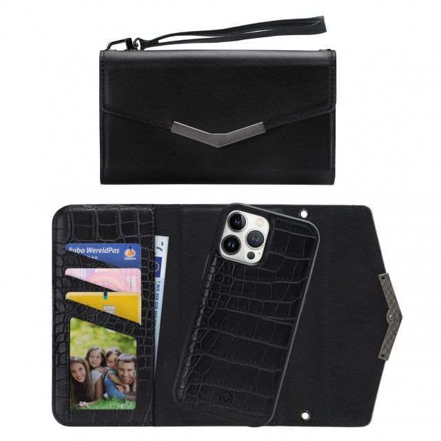 Mobilize 2In1 Elegant Magnet Clutch Apple Iphone 13 Pro Max Black Croco