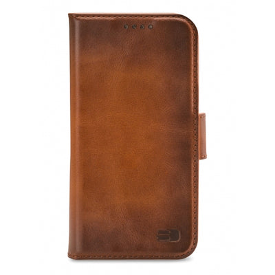 Senza Desire Leather Wallet Apple Iphone 13 Pro Max Burned Cognac