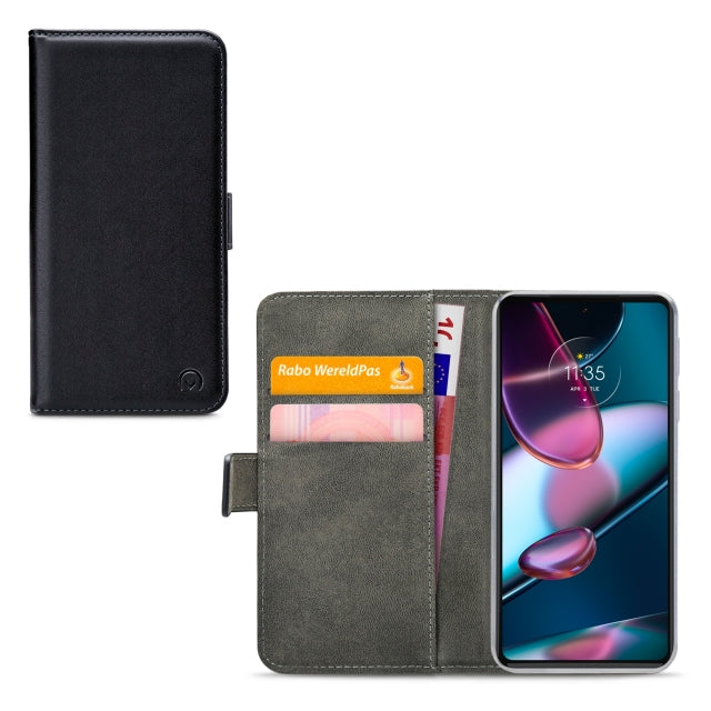 Mobilize Classic Gelly Wallet Book Case Motorola Edge 30 Pro/X30 Black