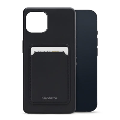 Mobilize Rubber Gelly Card Case Apple Iphone 13 Matt Black