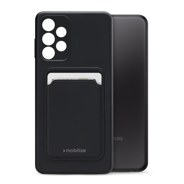Mobilize Rubber Gelly Card Case Samsung Galaxy A23 5G Matt Black