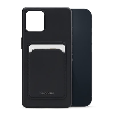 Mobilize Rubber Gelly Card Case Apple Iphone 14 Matt Black