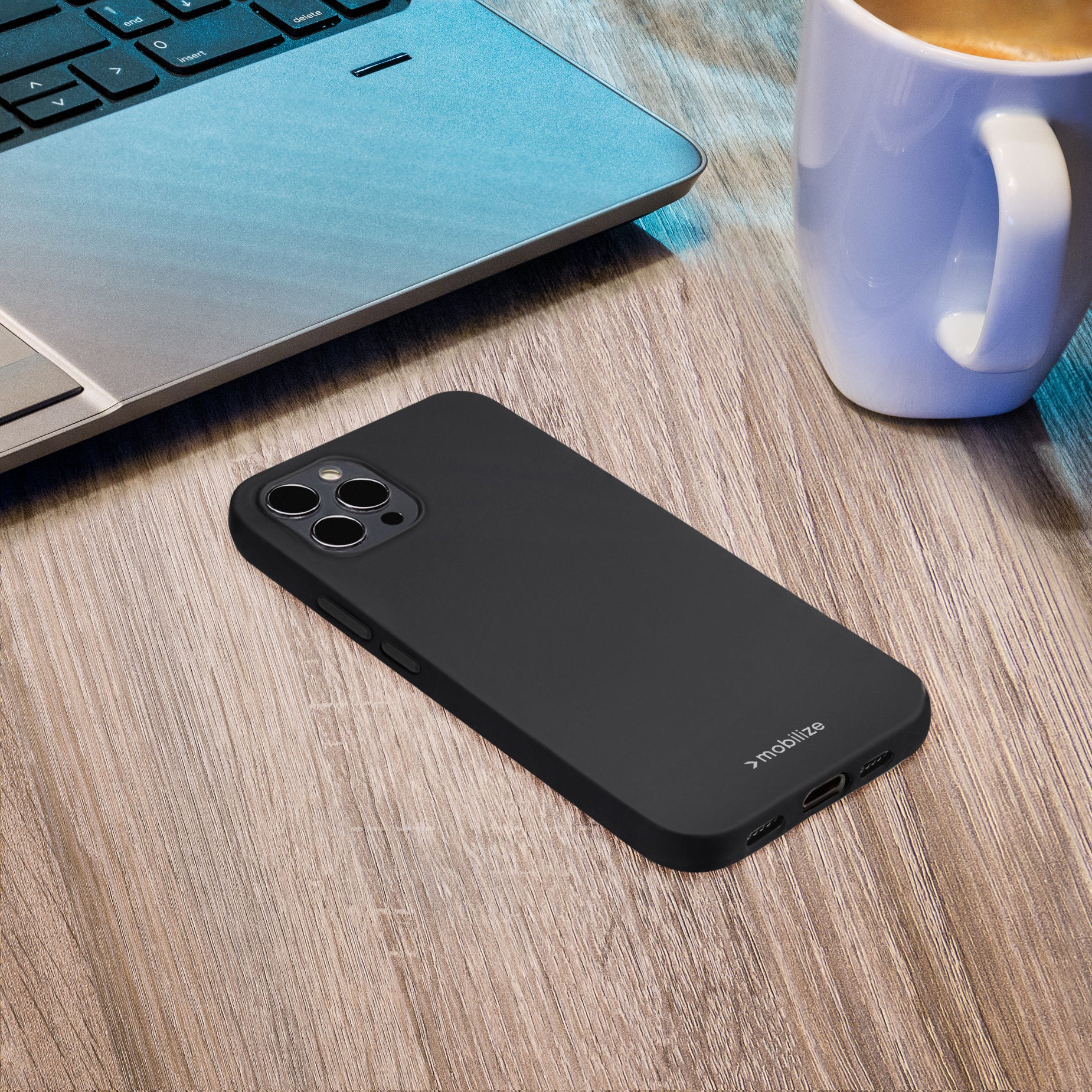 Mobilize Rubber Gelly Case Oneplus 12R Matt Black