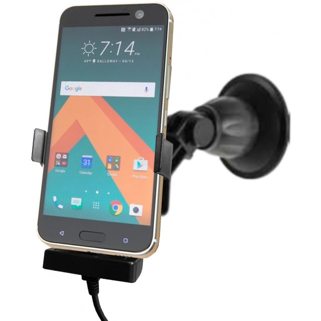 Kram 64304 Kram Fix2Car Active Holder Window Incl. 2.1 A Usb-C Car Charger Universal 63-73Mm