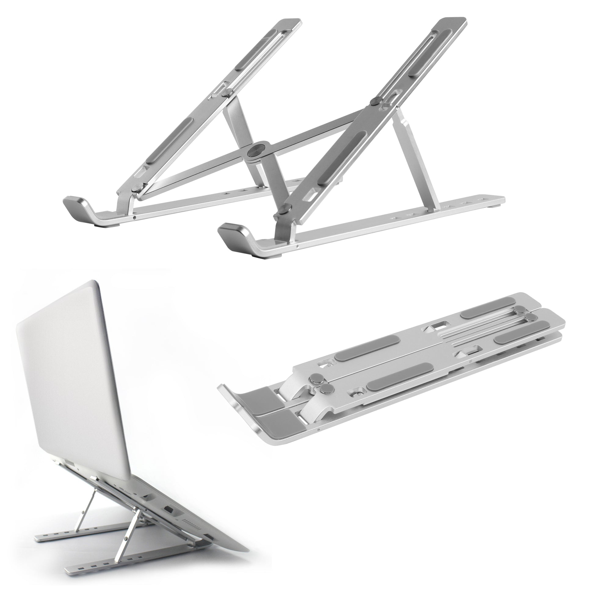Mobilize Aluminium Laptop Stand Up To 17.3 Inch Silver
