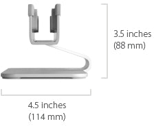 Rain Design Mtower Vertical Laptop Stand Silver