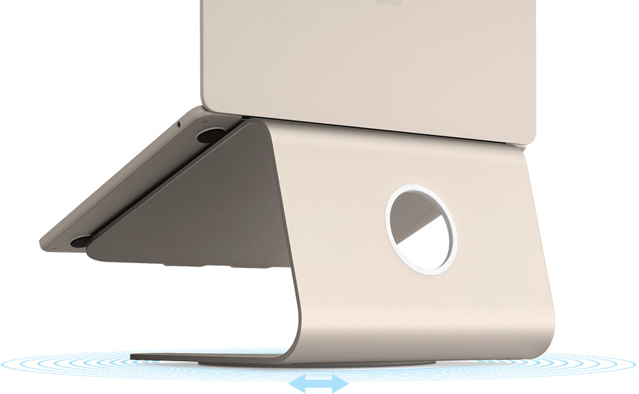 Rain Design Mstand 360 Laptop Stand + Swivel Base Starlight