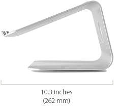 Rain Design Mstand 360 Laptop Stand + Swivel Base Starlight