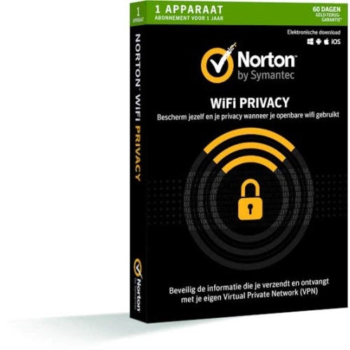Afbeelding Norton WiFi Privacy (Secure VPN) | 1 Apparaat | 1 Jaar | 2023